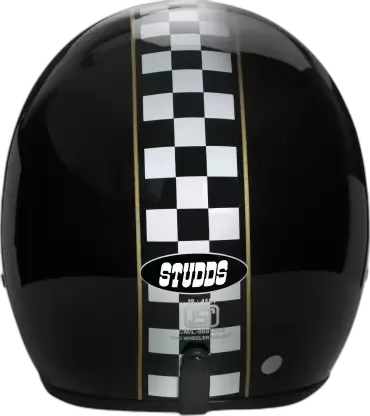 STUDDS Jet Star Classic D2 Cafe Racer Half Face Helmet