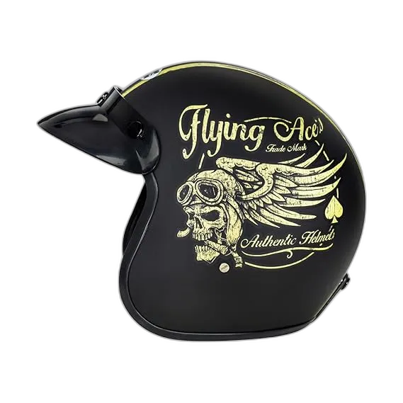 STUDDS Jet Star D5 Matt Black Half Face Helmet
