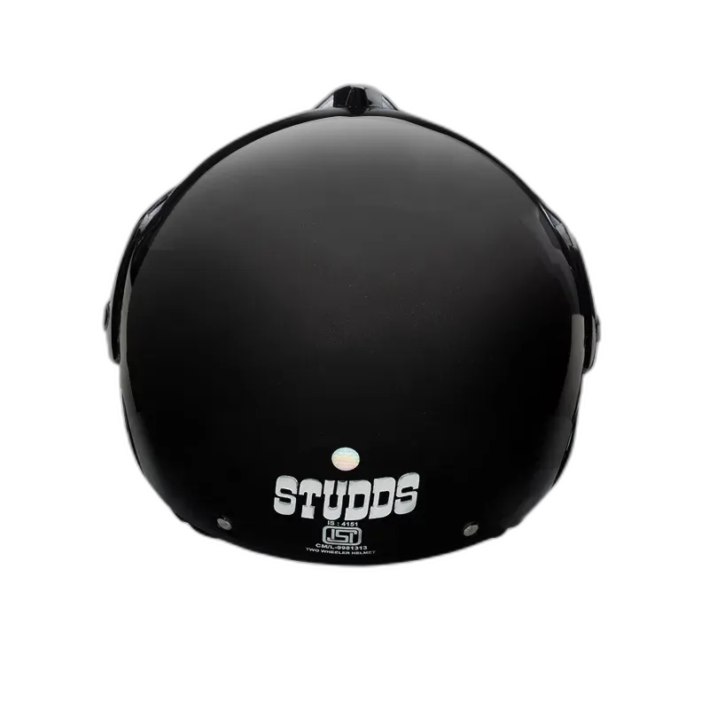 STUDDS Marshall Black Half Face Helmet