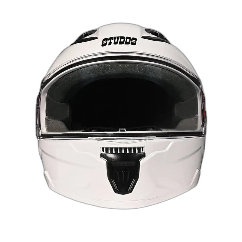STUDDS Raider Super White Full Face Helmet