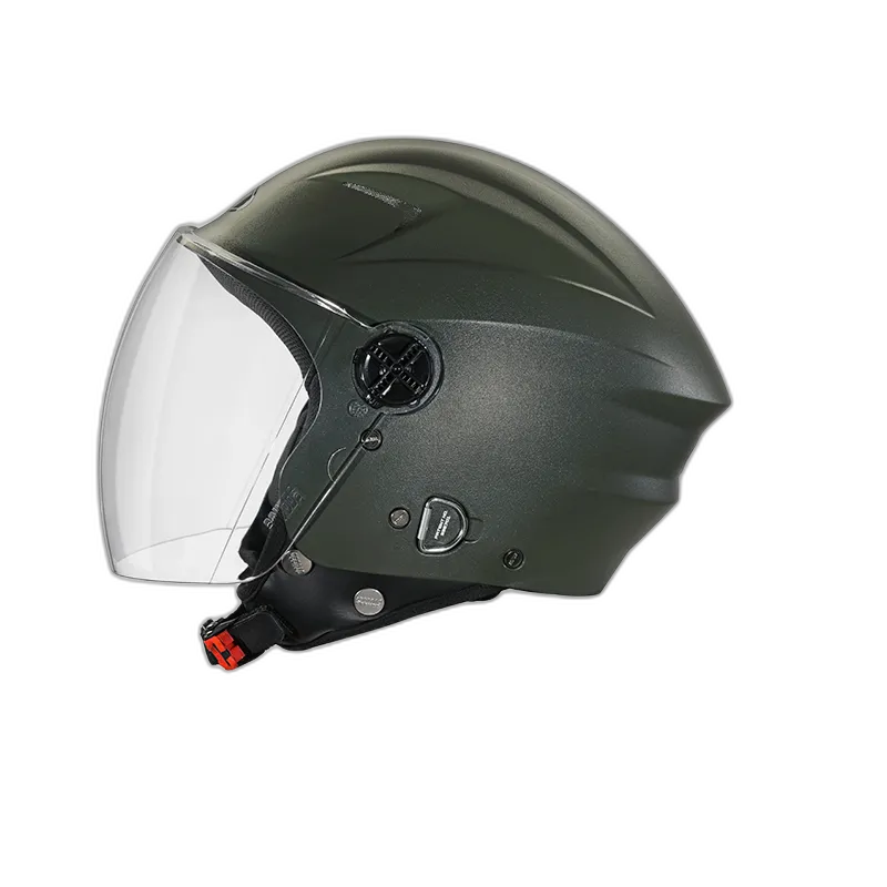 STUDDS Ray Military Green Half Face Helmet