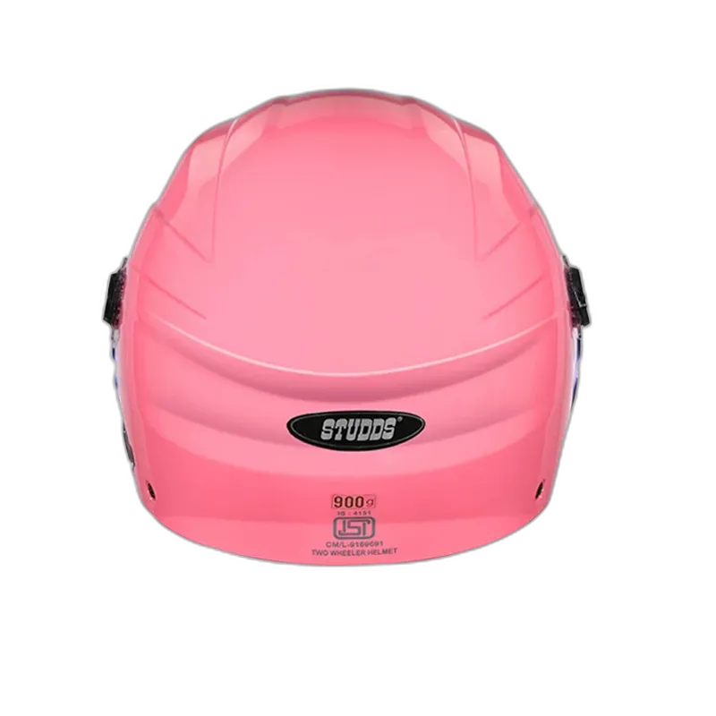 STUDDS Ray Super Baby Pink Half Face Helmet
