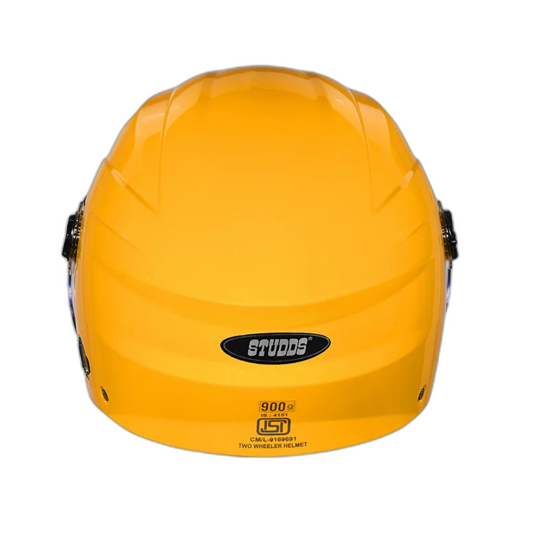 STUDDS Ray Super Mustard Half Face Helmet