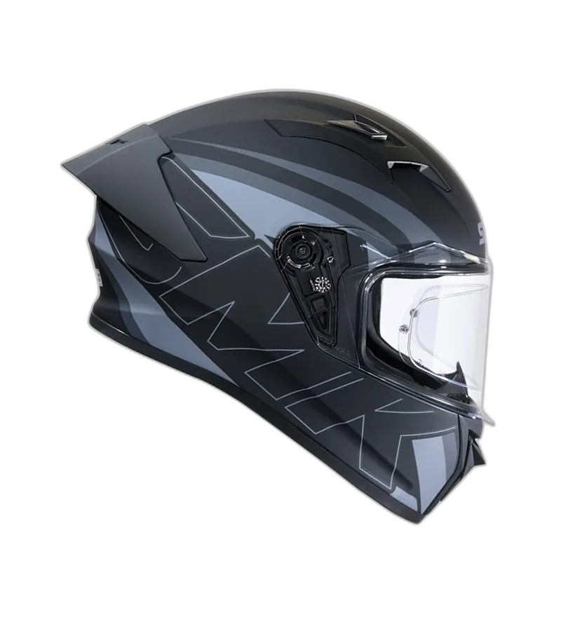 STUDDS Smk Stellar Sports Stage Ma262 Matt Black Grey Full Face Helmet