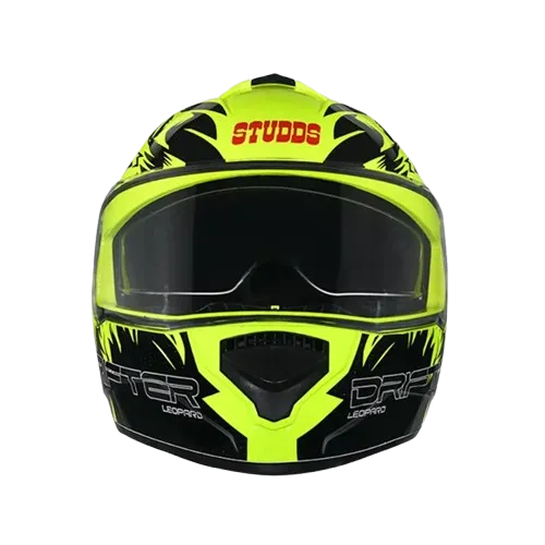 STUDDS Drifter D2 Matt Yellow N9 Full Face Helmet