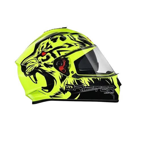 STUDDS Drifter D2 Matt Yellow N9 Full Face Helmet