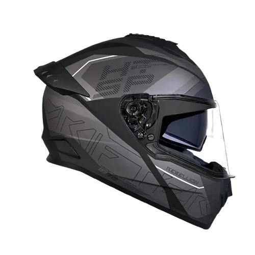 Studds Drifter D6 Rebellion Matt Black N4 full face helmet