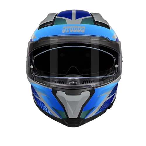Studds Helios D2 Grey Chameleon N1 Full Face Helmet