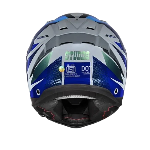 Studds Helios D2 Grey Chameleon N1 Full Face Helmet