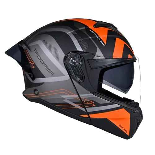Studds Trooper D3 Matt Black N10 Full Face Helmet