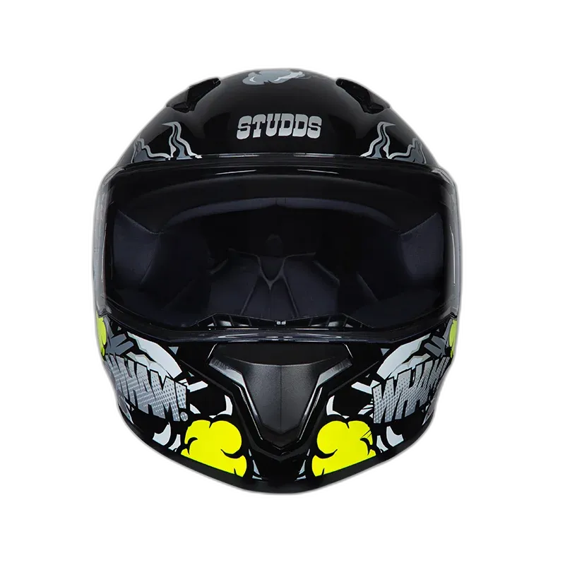 STUDDS Thunder Bluetooth Cr D10 Grey N Full Face Helmet