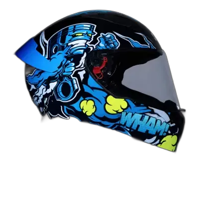 STUDDS Thunder Bluetooth D10 Black N Full Face Helmet