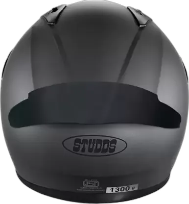 STUDDS Thunder With Gun Grey Smoky Full Face Helmet