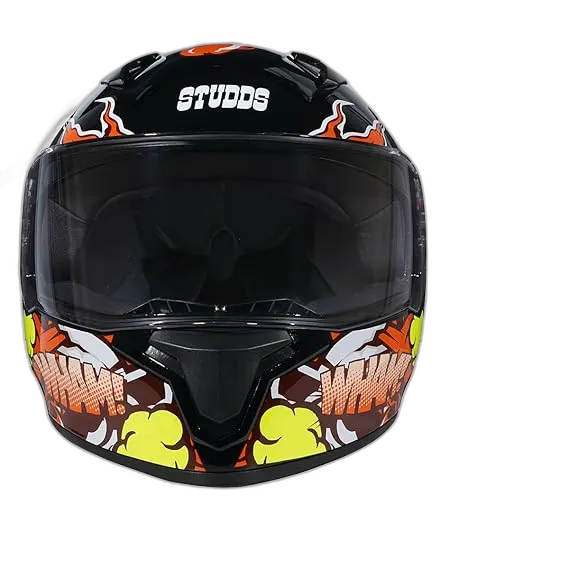 STUDDS Thunder D10 Black N10 Full Face Helmet