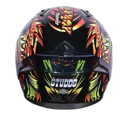 STUDDS Thunder D12 Black Red N5 Full Face Helmet