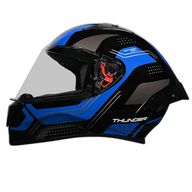 STUDDS Thunder D2 Drakan Fgylw Black N Full Face Helmet