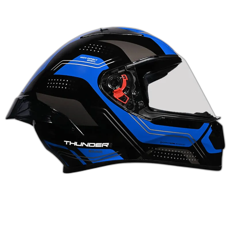 STUDDS Thunder D2 Drakan Fgylw Black N Full Face Helmet