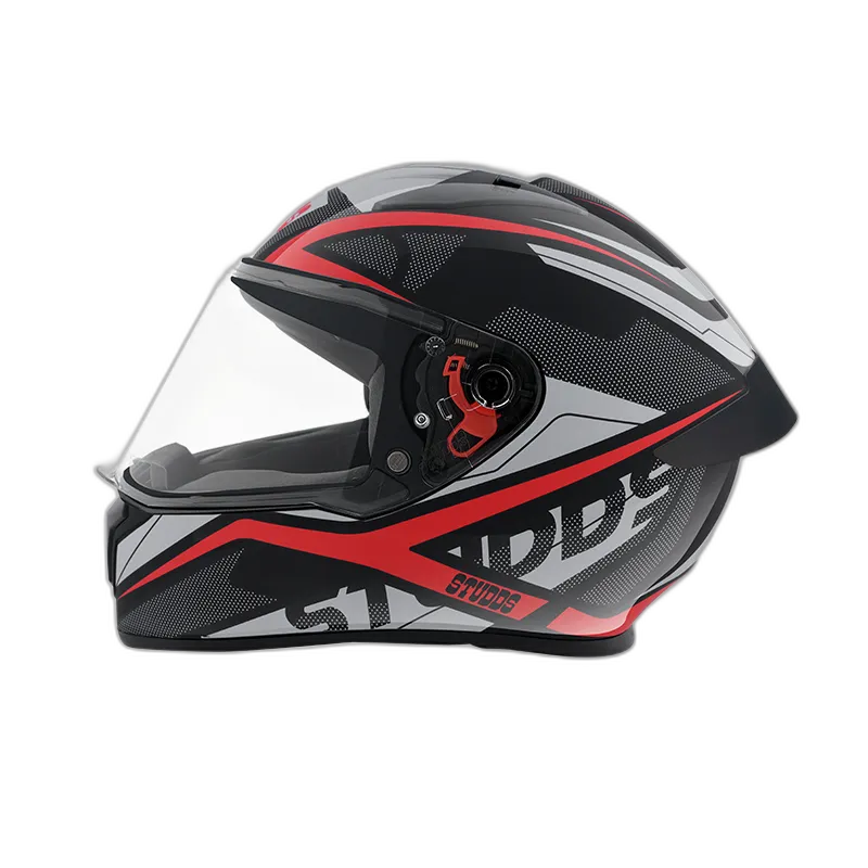 STUDDS Thunder D4 Gl Black N2 Red Full Face Helmet