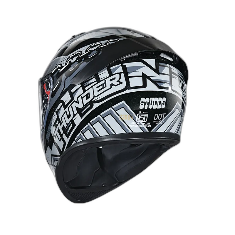 STUDDS Thunder D5 Black N4 Full Face Helmet