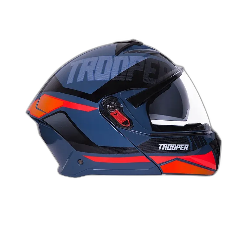 STUDDS Trooper D1 Blue N Flip Up Helmet