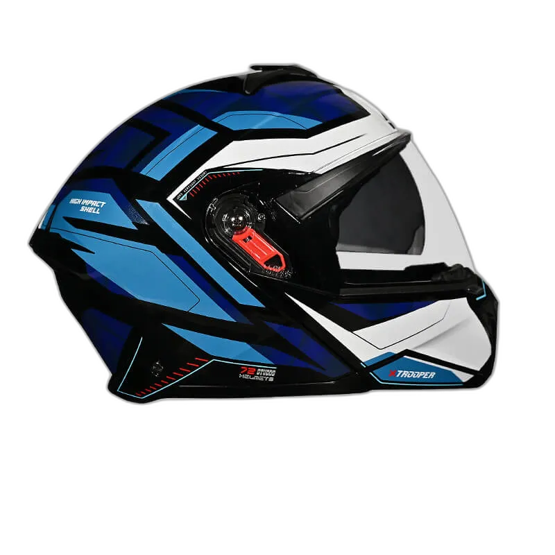 STUDDS Trooper D2 Black N1 Flip Up Helmet