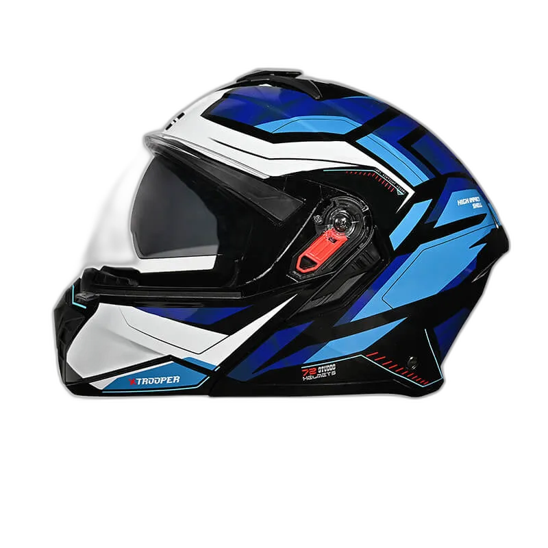 STUDDS Trooper D2 Black N1 Flip Up Helmet