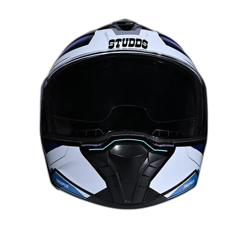 STUDDS Trooper D2 Black N Flip Up Helmet