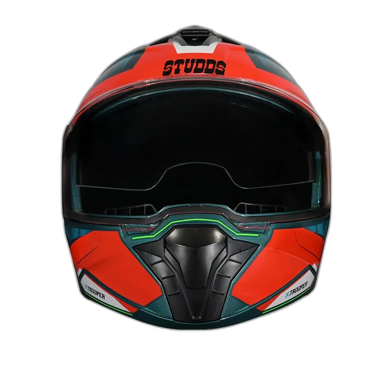 STUDDS Trooper D2 Blue N2 Flip Up Helmet