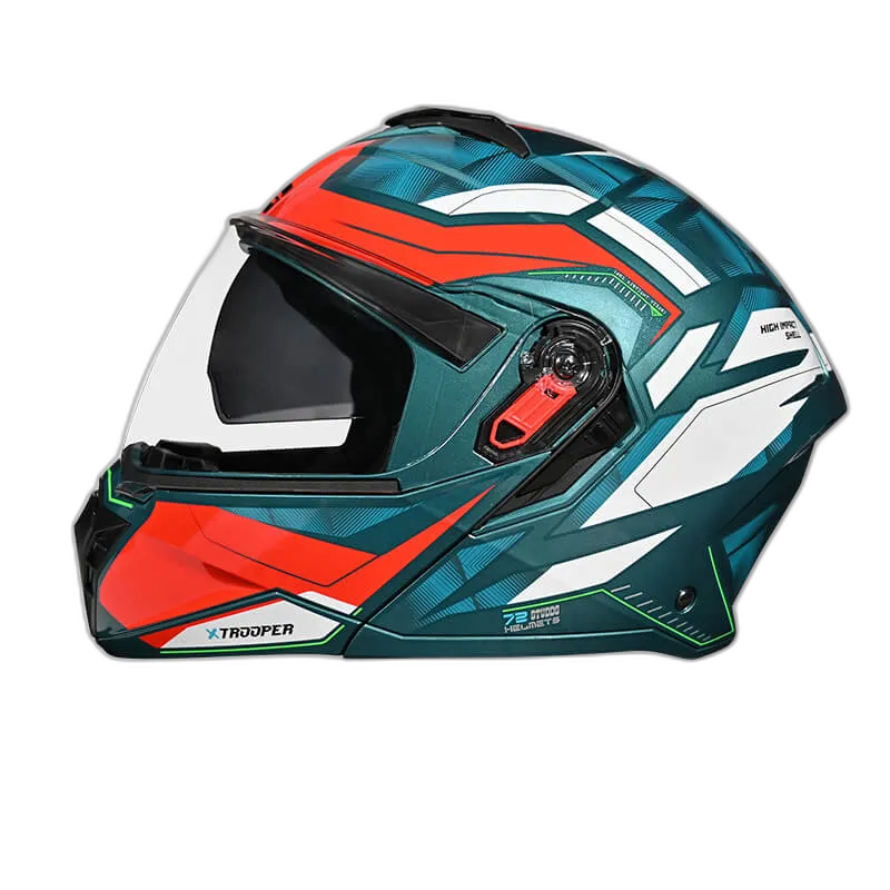 STUDDS Trooper D2 Blue N2 Flip Up Helmet