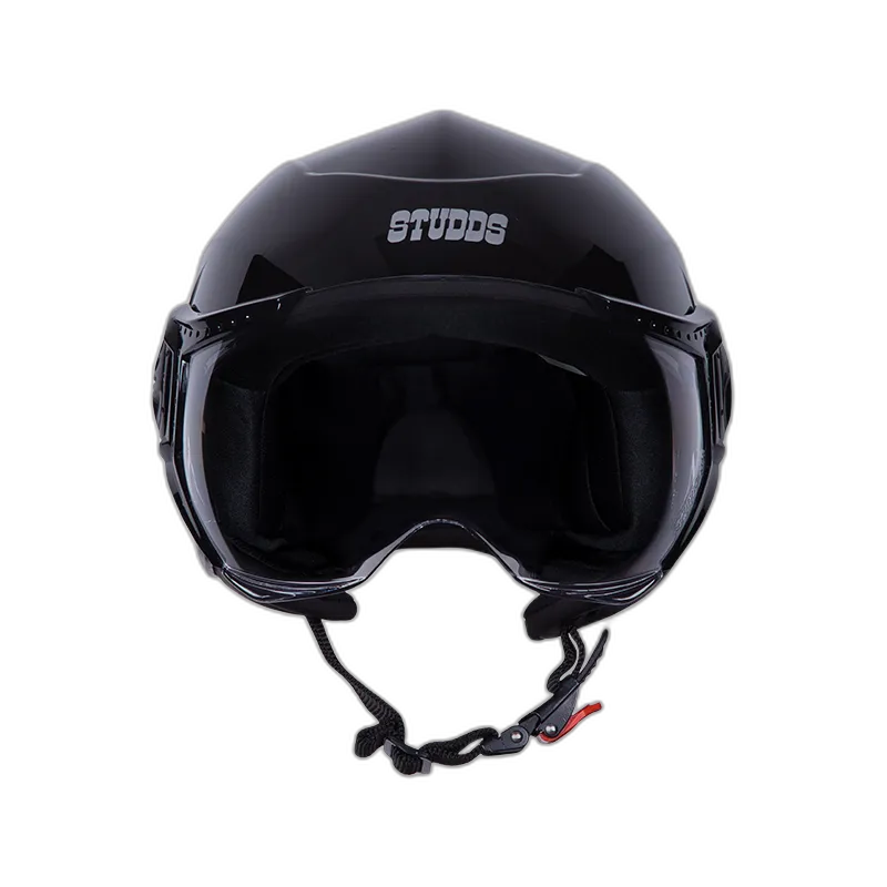 STUDDS Urban Dame Black Half Face Helmet