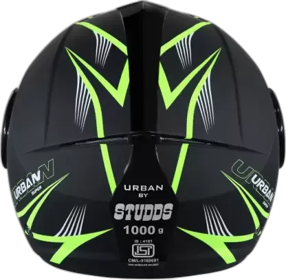 STUDDS Urban Super D1 Matt Black N5 Half Face Helmet