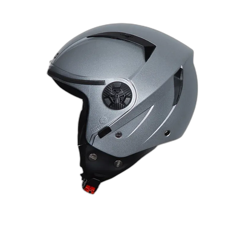STUDDS Vogue Eco Grey Half Face Helmet