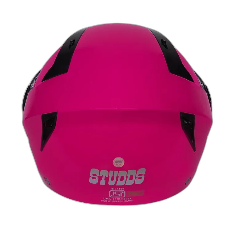 STUDDS Vogue Eco Pink Half Face Helmet
