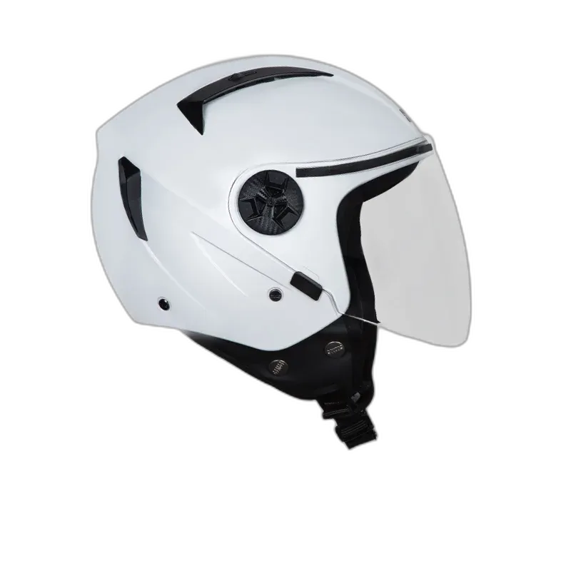 STUDDS Vogue Eco White Half Face Helmet