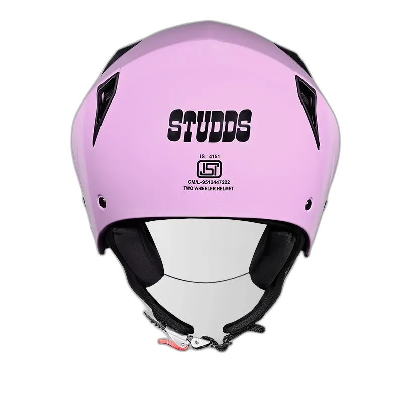 STUDDS Vogue Lavener Pink Half Face Helmet
