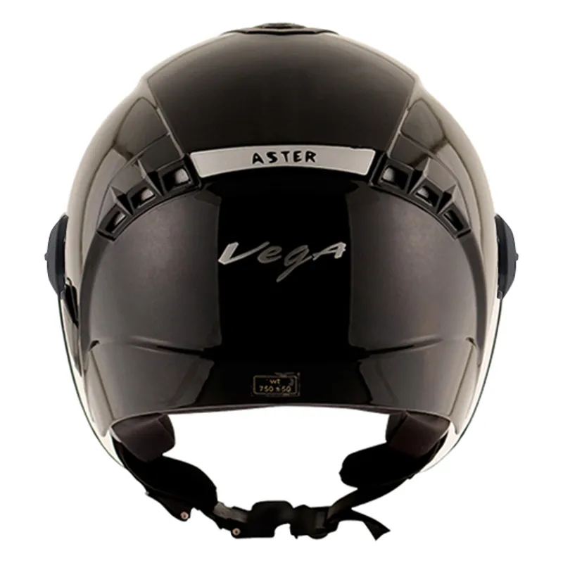 VEGA Aster Dx Black Half Face Helmet