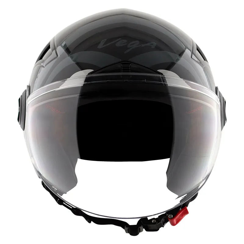 VEGA Blaze Dx Bz1 Black Grey Half Face Helmet