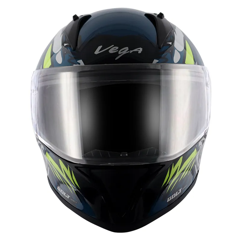 VEGA Bolt Bunny Black Blue Full Face Helmet