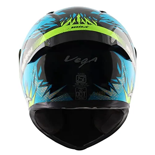 VEGA Bolt Dx Bunny Visor Blue Full Face Helmet