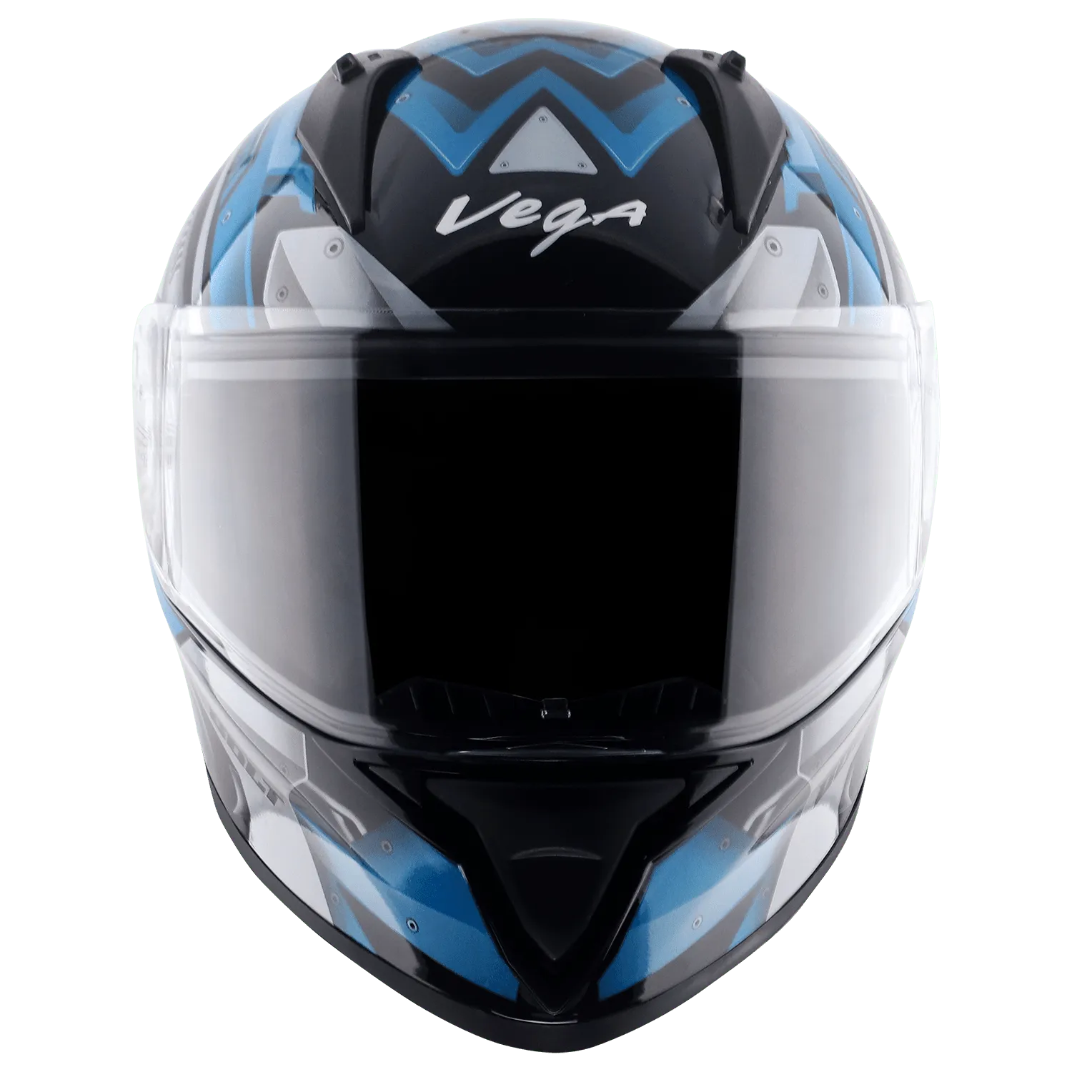 VEGA Bolt Dx Martial Black M Blue Full Face Helmet