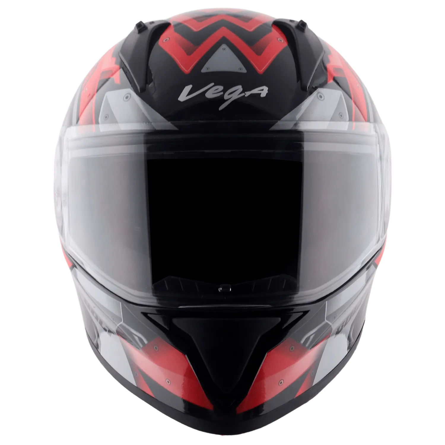 VEGA Bolt Dx Martial Black Red Full Face Helmet