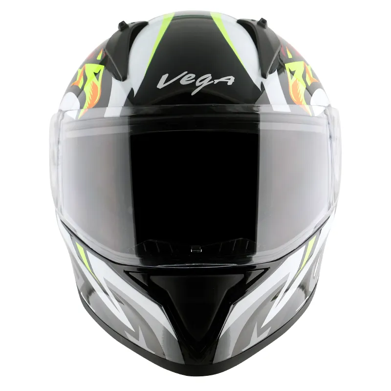 VEGA Bolt Dx Speedx Black Red Full Face Helmet