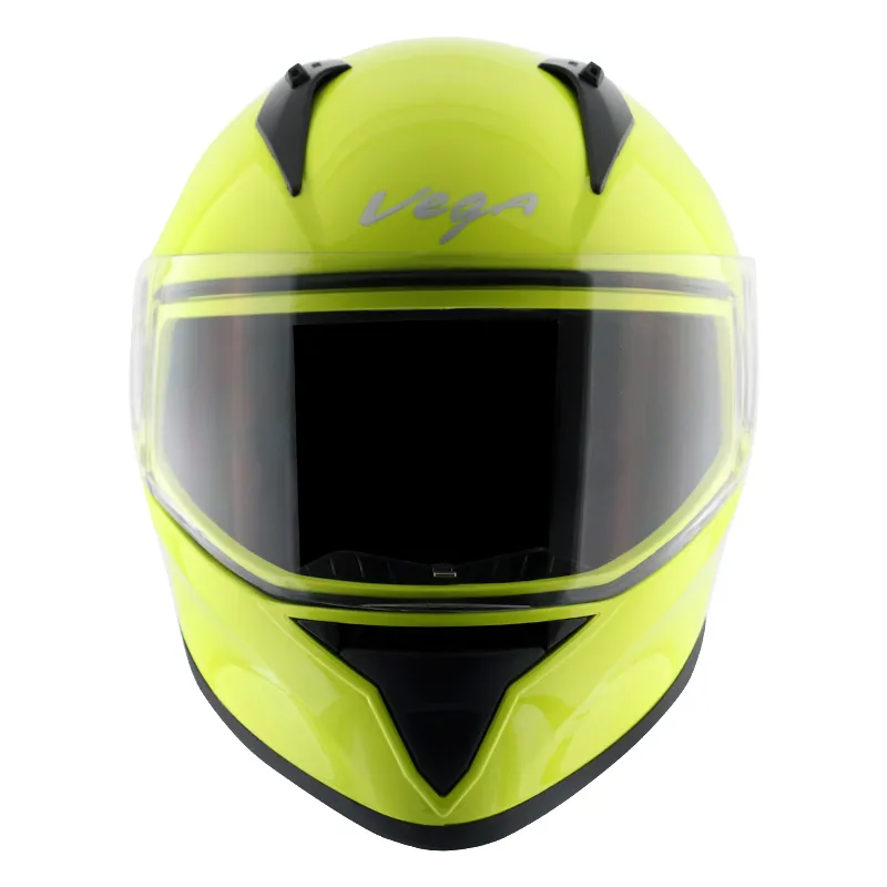 VEGA Bolt Neon Yellow Full Face Helmet