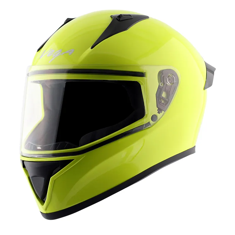 VEGA Bolt Neon Yellow Full Face Helmet