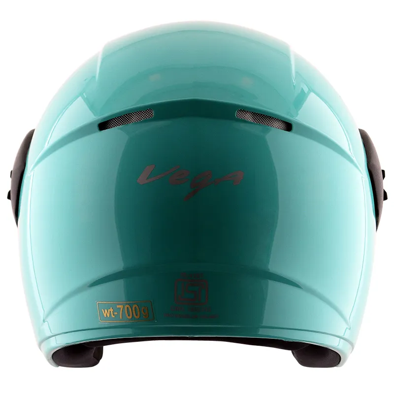 VEGA Buds Dx Without Peak Mint Half Face Helmet