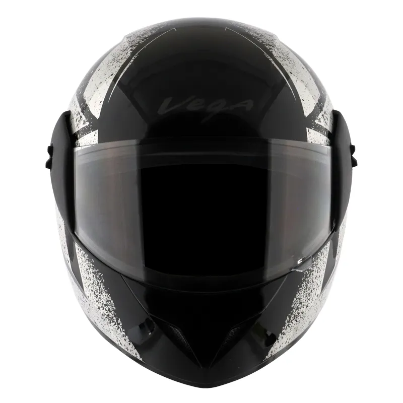 VEGA Cliff Adventure Black Silver Full Face Helmet