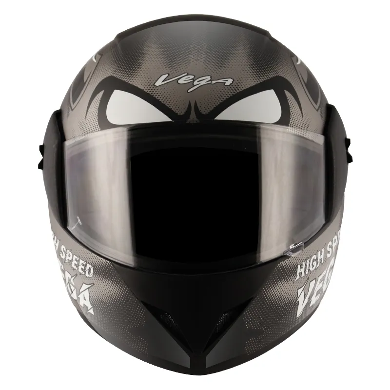 VEGA Cliff Devil Black Grey Full Face Helmet