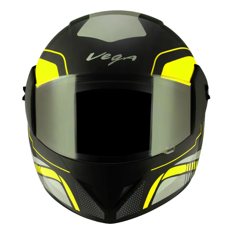 VEGA Cliff Styler Black Neon Yellow Full Face Helmet