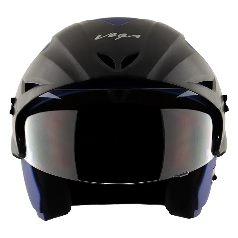 VEGA Cruiser Dull Blue Half Face Helmet