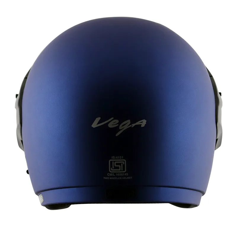 VEGA Cruiser Dull Blue Half Face Helmet